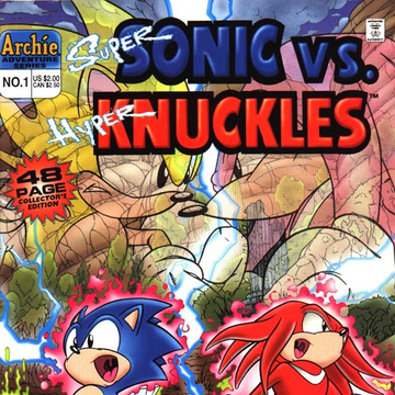 Archie Super Sonic Vs Hyper Knuckles Sonic News Network
