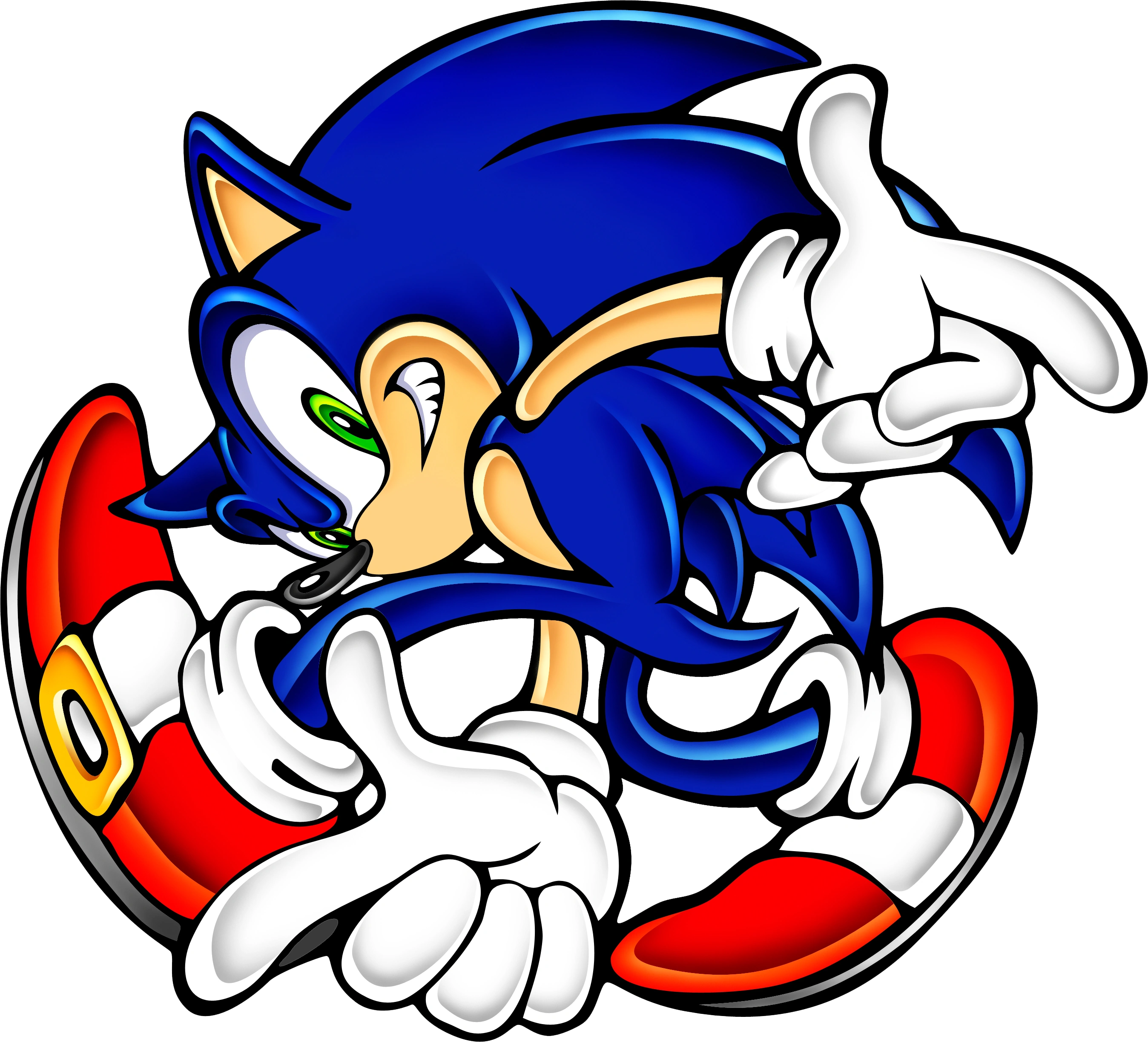 sonic's signature sonic adventure pose