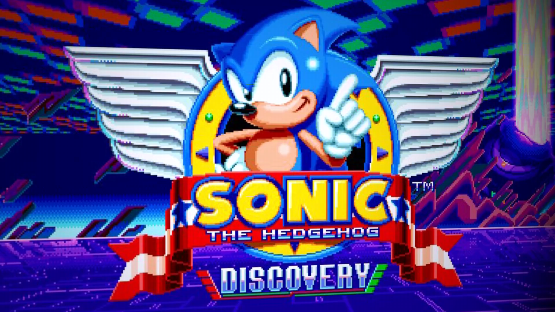 Sonic screen. Титульник Соник мании. Sonic the Hedgehog title Screen. Sonic the Hedgehog Discovery. Картинки Соник Мания.