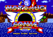 Motobug the Badnik in Sonic 1 title screen