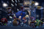 Sonic y amigos en Shadow the Hedgehog