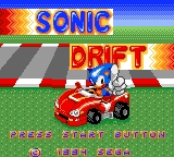 Sonic Drift title screen