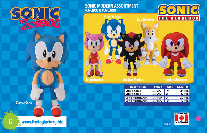 toy factory sonic plush