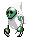 Zielony duch sprite