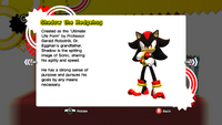 SG Shadow the Hedgehog profile