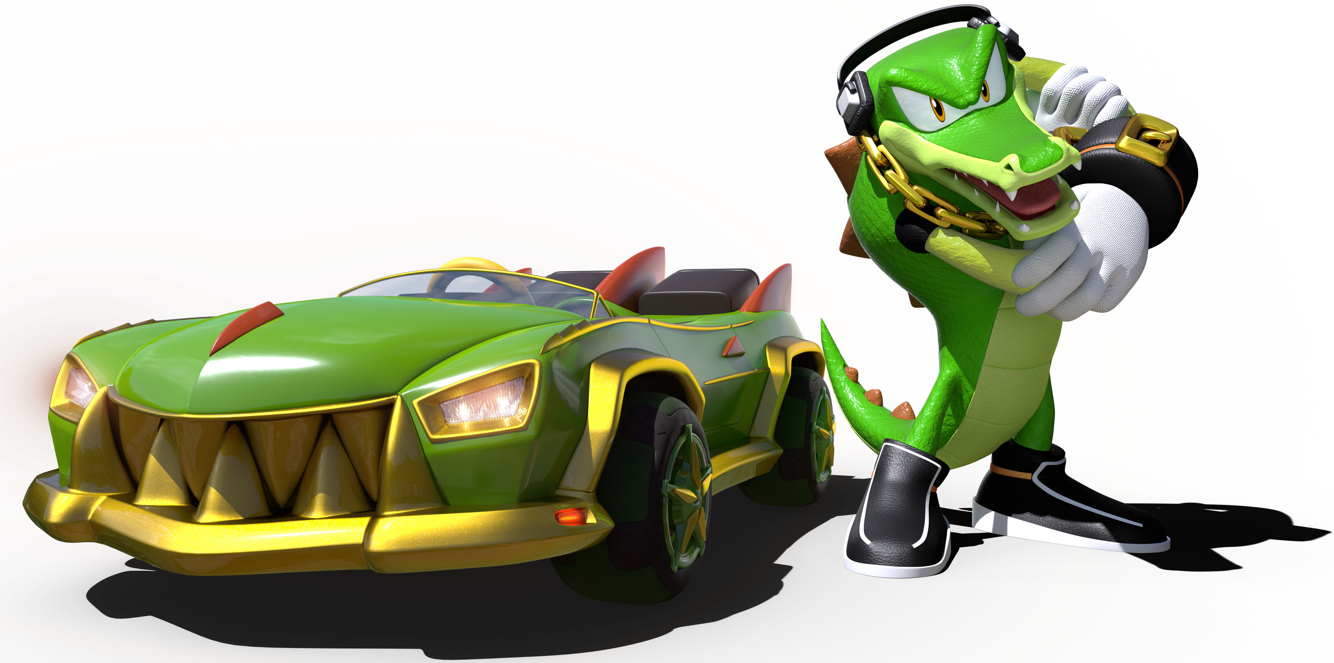 team sonic racing sonic car