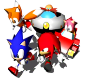 190px-Sonic and Tails, Amy, Knuckles and Robotnik
