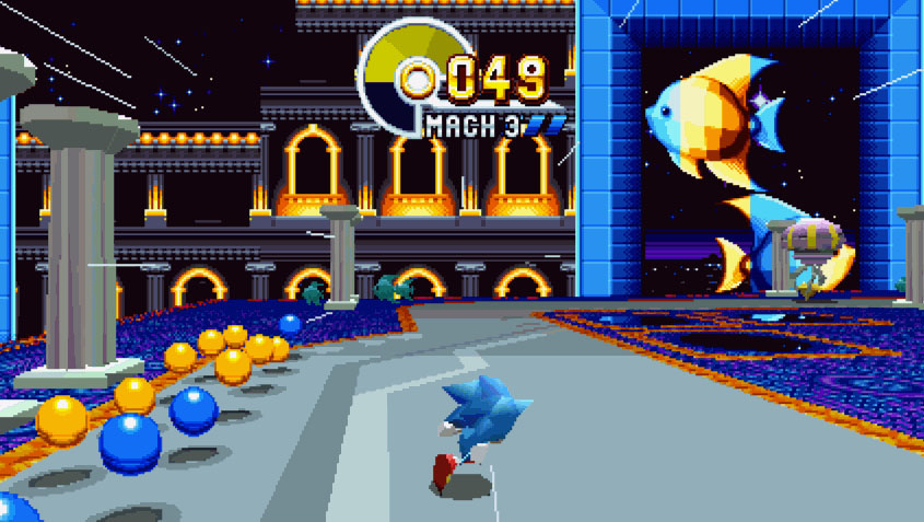 sonic mania stage intro font