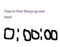 Time up
