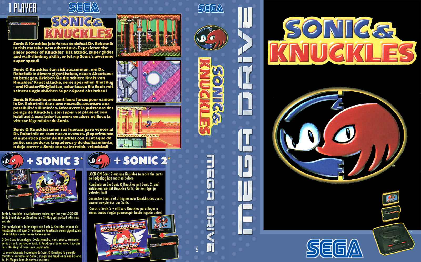 Sonic Mania PLUS Cover Art: Reversible Insert & Case for 