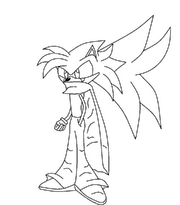Axle the hedgehog black and white by darkinfernothehedhog-d4h3w58