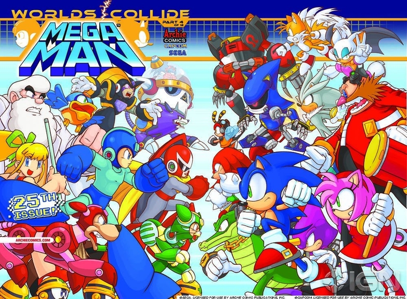 archie mega man ausgabe 25 sonicwiki fandom powered by wikia through the looking glass