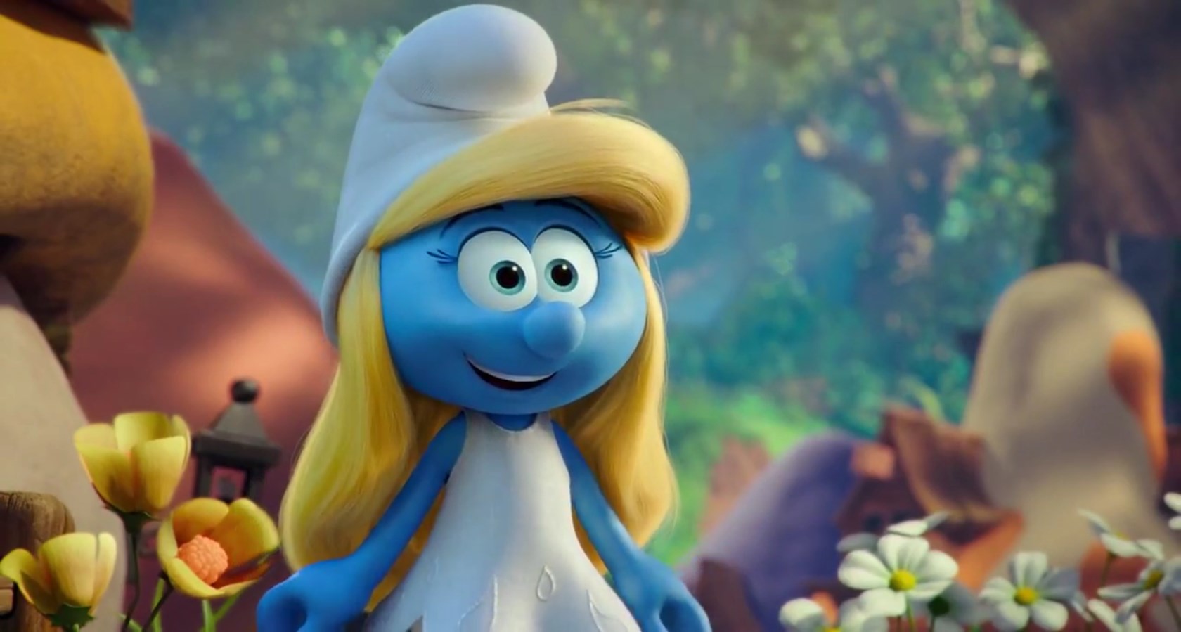 Image Smurfette Smile Sony Pictures Animation Wiki Fandom