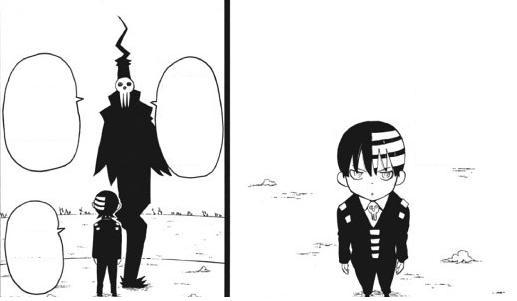 image young kid and death having a lesson about balance jpg soul soul eater lord death human form