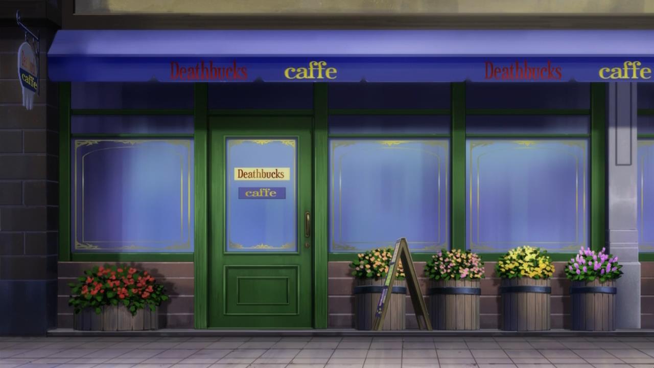 Coffee Shop Anime Cafe Background