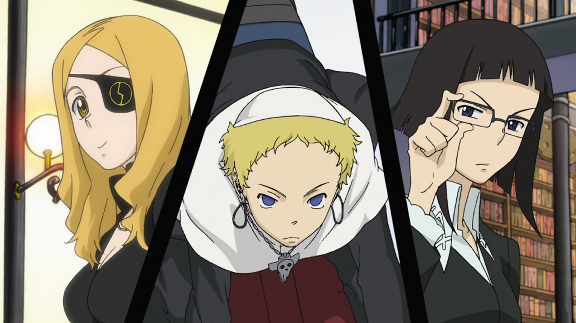 Image - Soul Eater Opening 2 - Marie, Justin, Azusa 1.png | Soul Eater