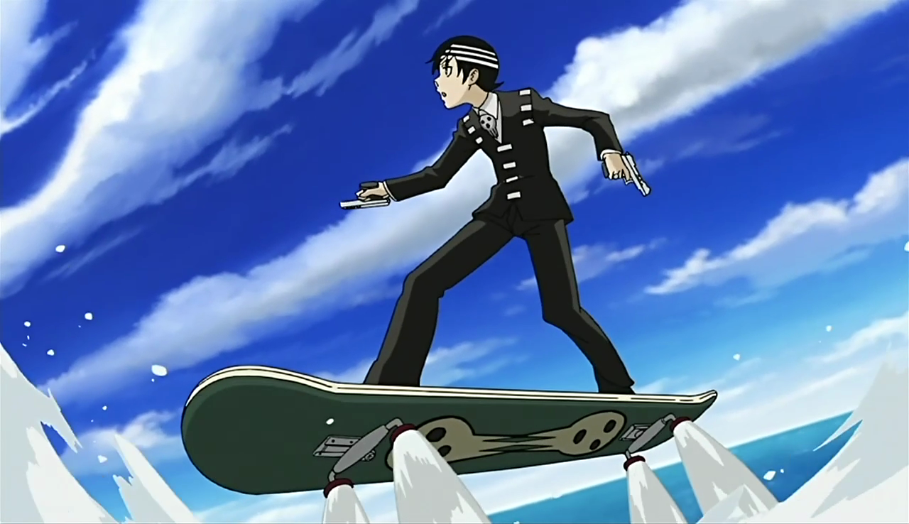 Image result for soul eater kid skateboarding