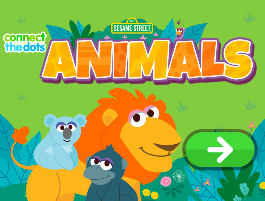 Sesame Street: Connect the Dots: Animals (Online Games) | Soundeffects ...