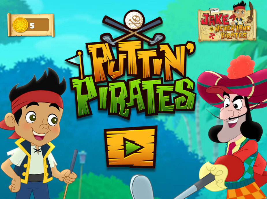 Jake and the Never Land Pirates Puttin' Pirates Games