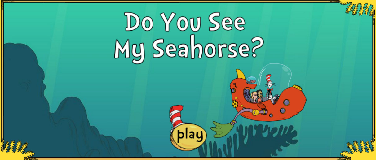 The Cat In The Hat Knows A Lot About That Do You See My Seahorse
