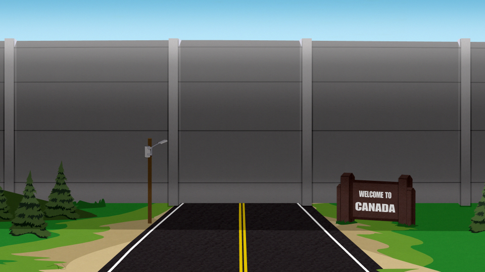 Image result for south park canada wall