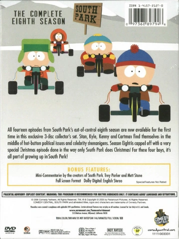South Park The Complete Eighth Season South Park Archives Fandom