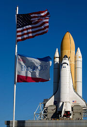 413px-STS-130 Endeavour Rollout 6-1-