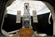 Hubble docked in the cargo bay