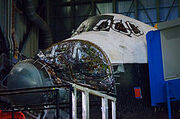 220px-Atlantis Sitting in the Vehicle Assembly Building prepared for decomission-1-