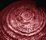 Saturn hexagonal north pole feature