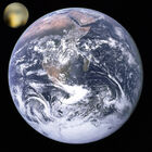 Pluto, Earth size comparison