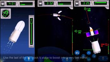3 Photographs of the deployment of Orlets-1 Using an N1 rocket in Geocentric Orbit