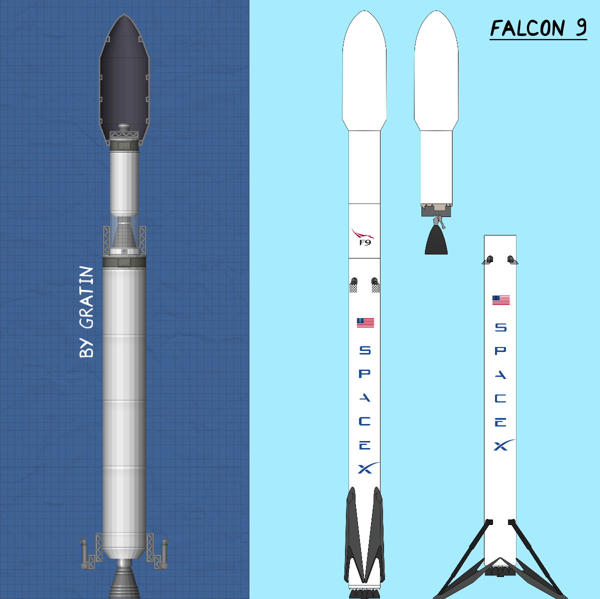 Image - Falcon 9.png | Spaceflight Simulator Wiki | FANDOM powered by Wikia