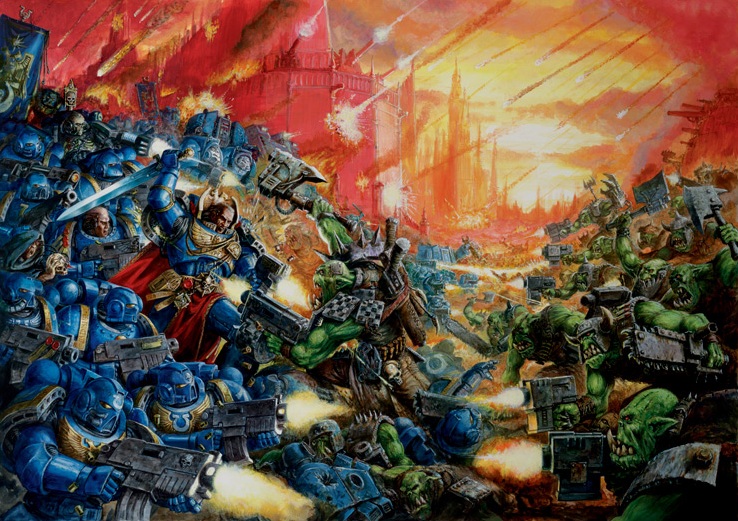 Image 40k Concept 02.jpg Space Marine Wiki FANDOM Powered By Wikia - 738x521 - Warhammer 40k Concept Art