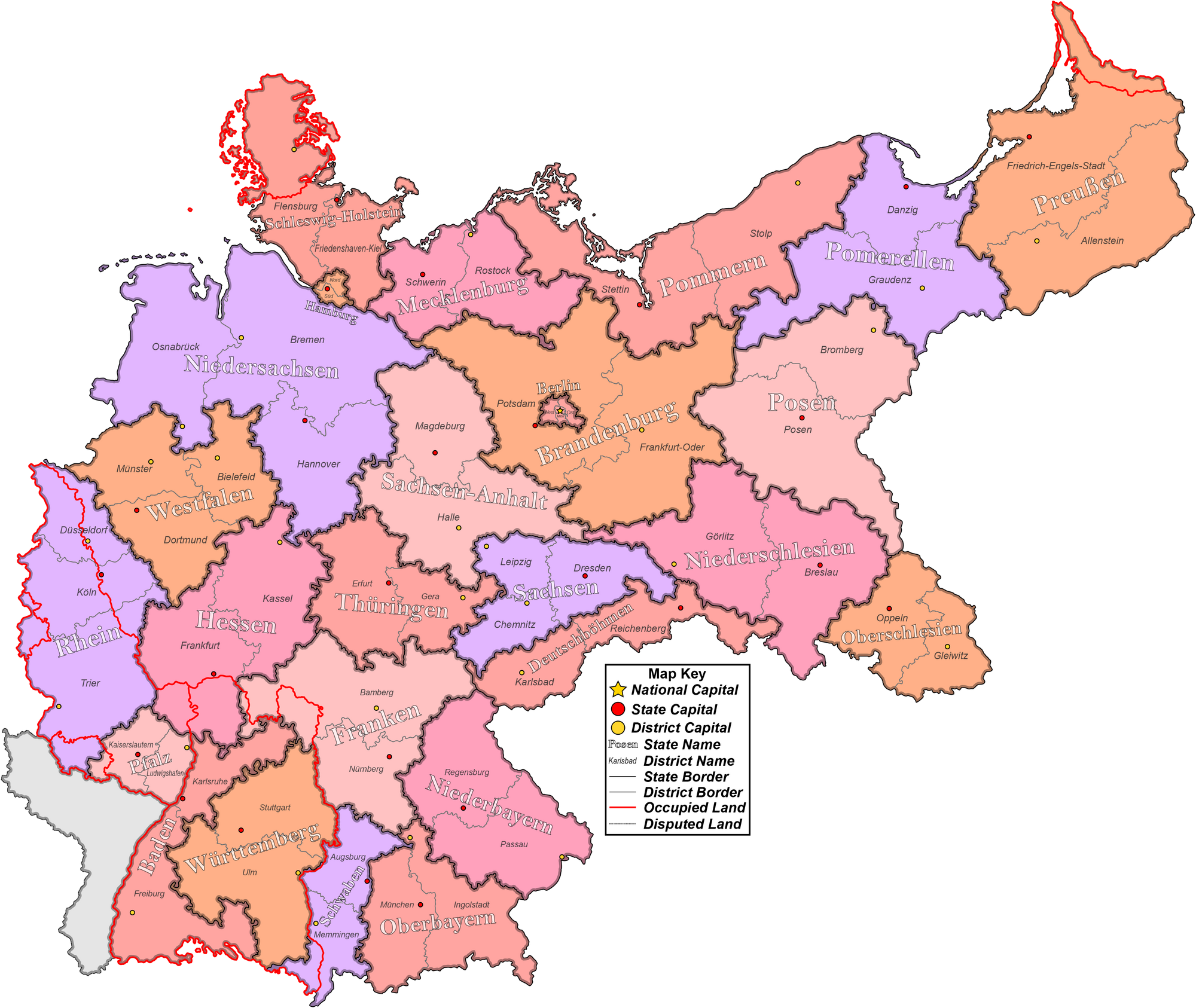 Administrative divisions of Germany Spartakus Wiki Fandom