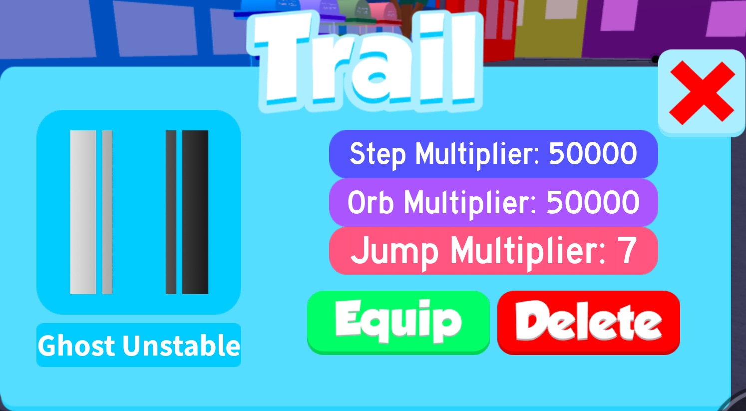 Ghost Unstable Trail Speed City Wiki Fandom - roblox speed city unstable trail