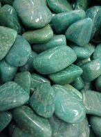 Amazonite pebbles Tumbld