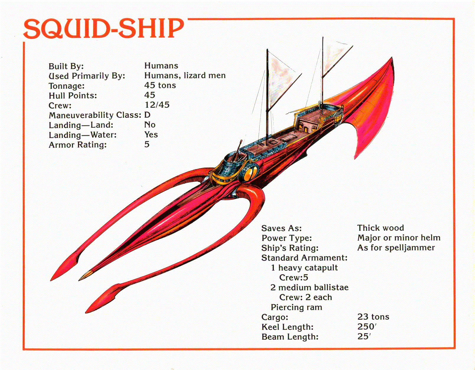Squid Ship | Spelljammer Wiki | Fandom