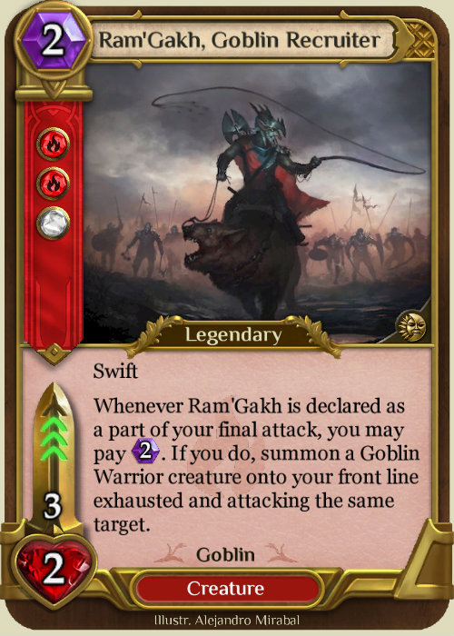 ram gakh goblin recruiter spellweaver tcg wiki fandom powered