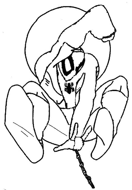 980 Spiderman Costume Coloring Pages For Free