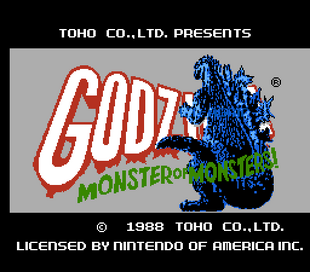 Godzilla Monster of Monsters