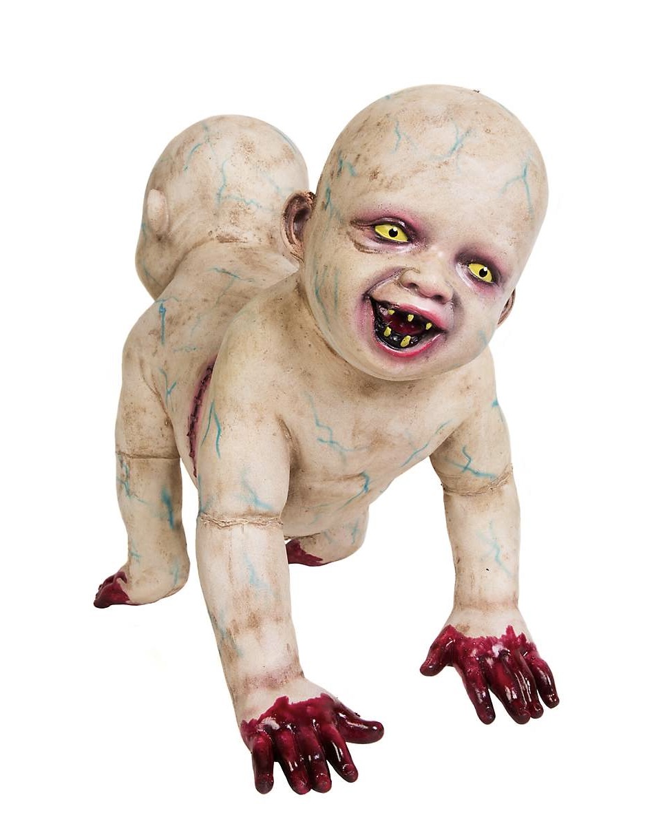 zombie crawling baby doll