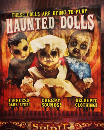 spirit halloween creepy doll