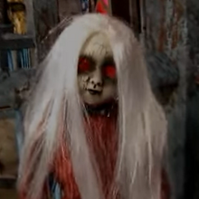 roaming rosie red antique doll