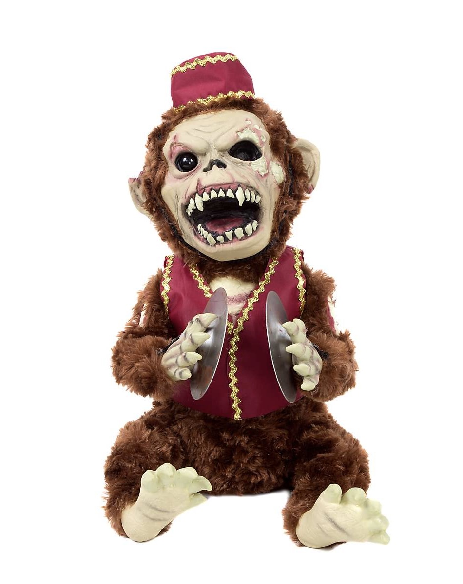 scary monkey with cymbals