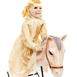 girl on rocking horse halloween