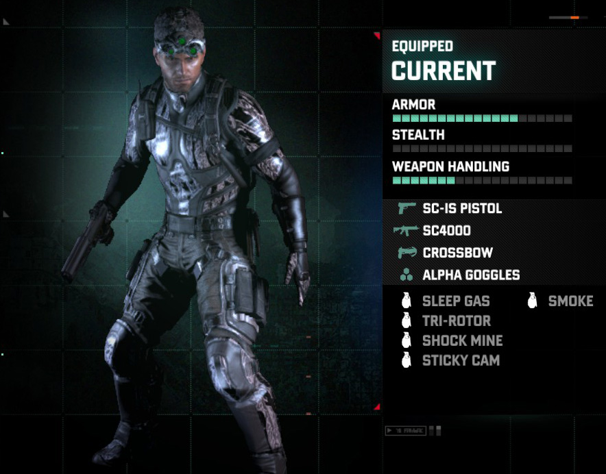splinter cell conviction unlock all weapons trainer