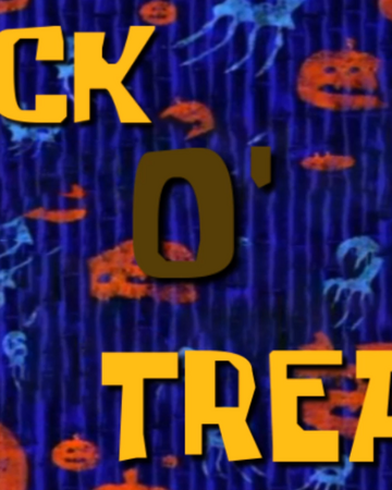 Trick O Treat Spongebob New Fanon Wiki Fandom - roblox trick or treat bucket