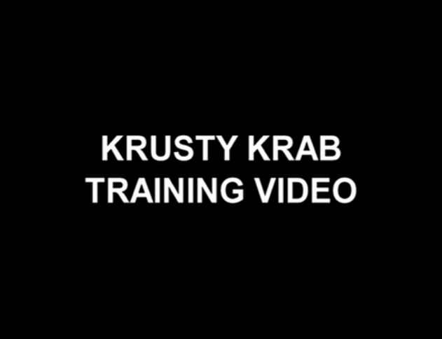 Resultado de imagem para spongebob krusty krab training video