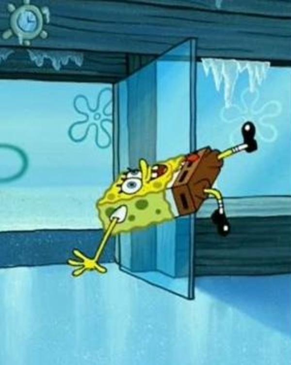 spongebob slip and slide